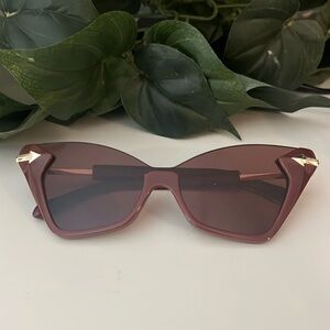 Karen Walker Red Cat-Eye Sunglasses